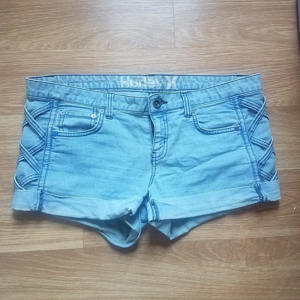 Hurley Lightwash Jean Shorts